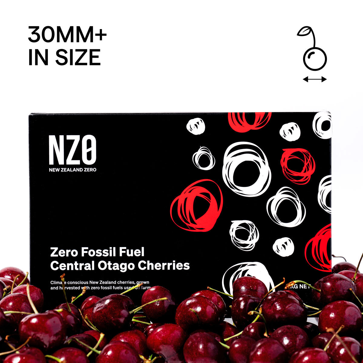 2KG Central Otago Cherries. 30MM+ or larger.